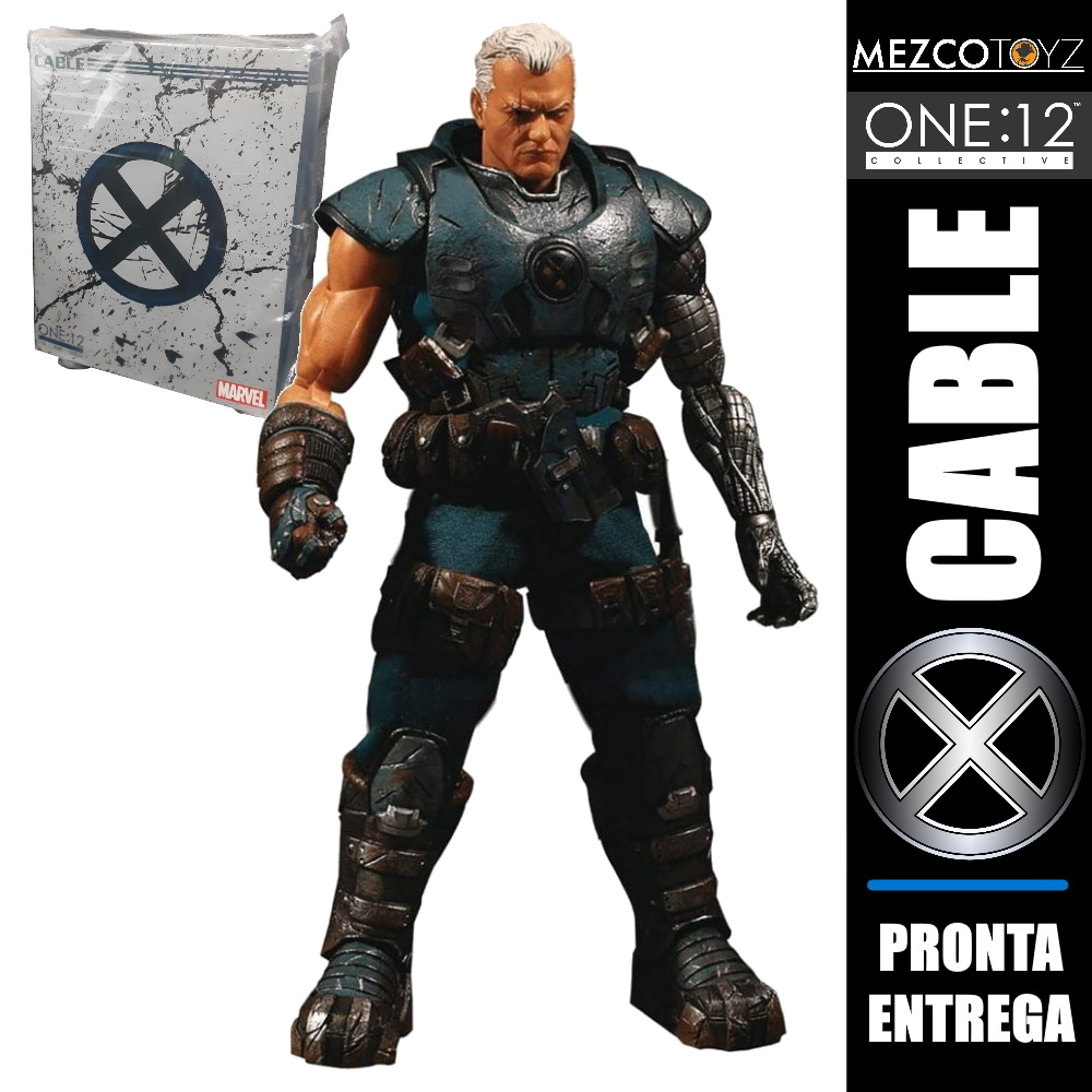 Cable X-Men One:12 Collective Marvel Comics - Mezco Toyz - SAMERSAN Colecionaveis