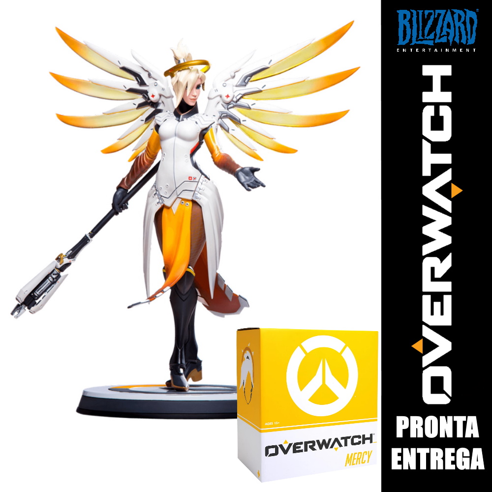 Mercy Overwatch Game Statue - Blizzard Entertainment - SAMERSAN Colecionaveis