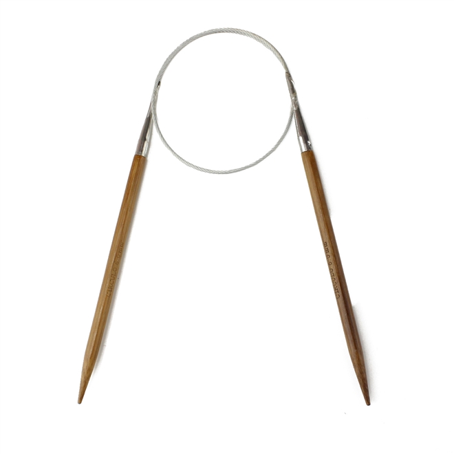 Agulha Circular de Bambu Para Tricô 60cm - Círculo