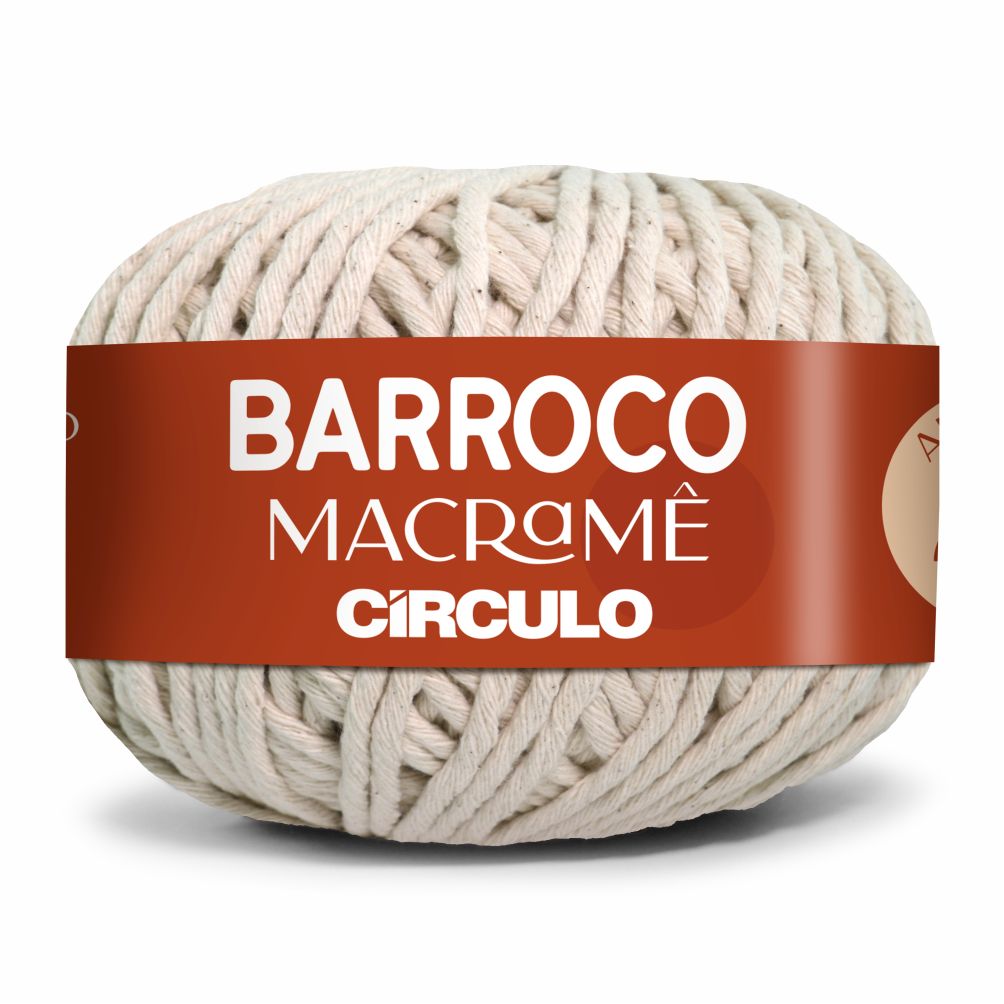 Fio Barroco Macramê Natural 24 Fios 500g - Círculo