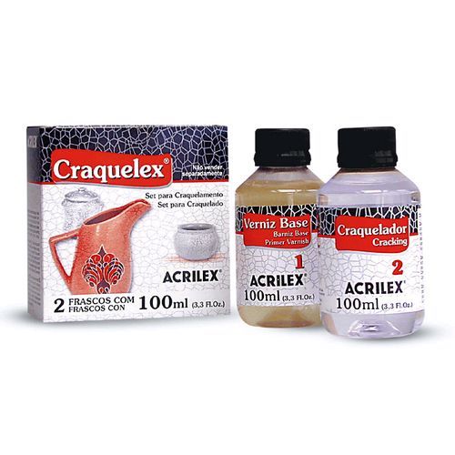 Kit Craquelex c/ 2 x 100ml - Acrilex