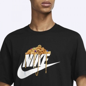 Camiseta Estampada Nike Sportswear Masculina Preta