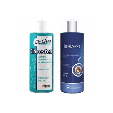 Combo Cloresten Shampoo 500 ml e Hidrapet Creme Hidratante 500 g