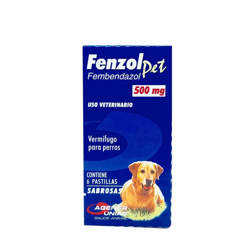 Fenzol Pet Vermífugo Agener 500mg 6 Comprimidos