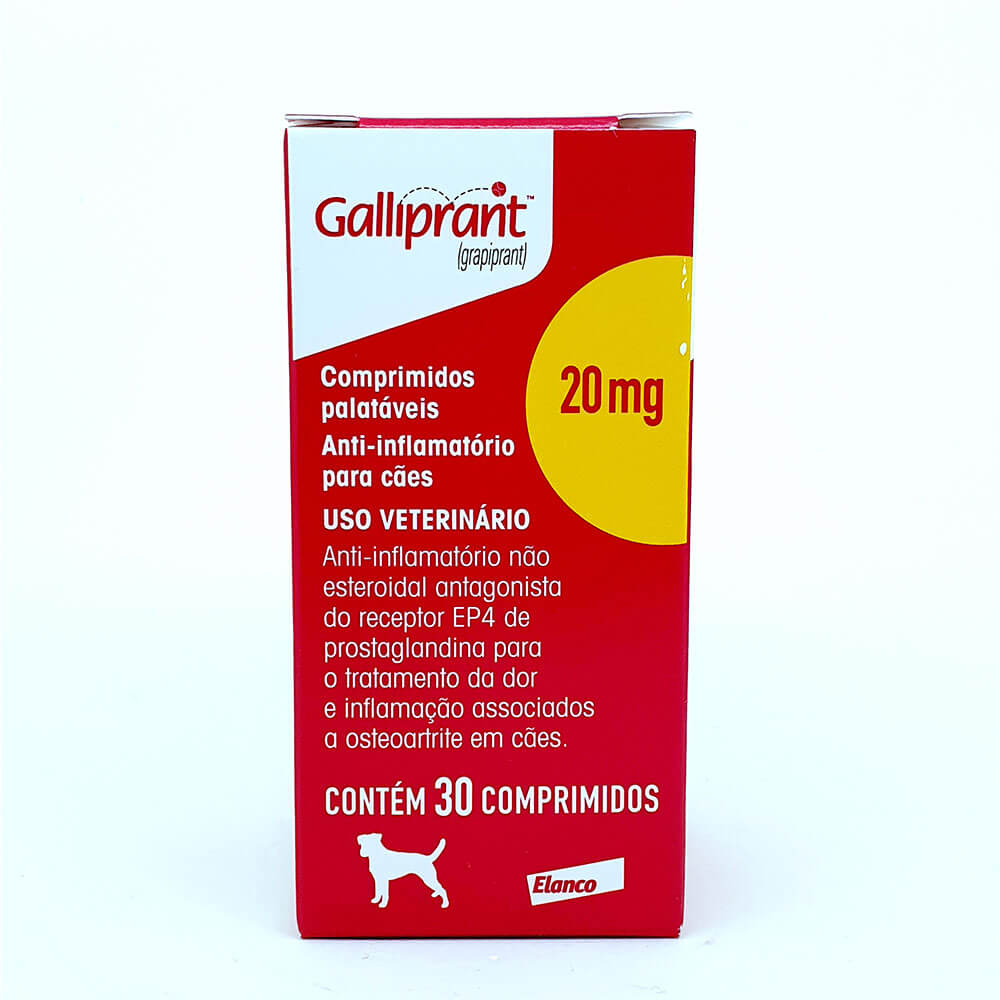 Galliprant 20mg Anti-inflamatório Cães Elanco 30 Comprimidos