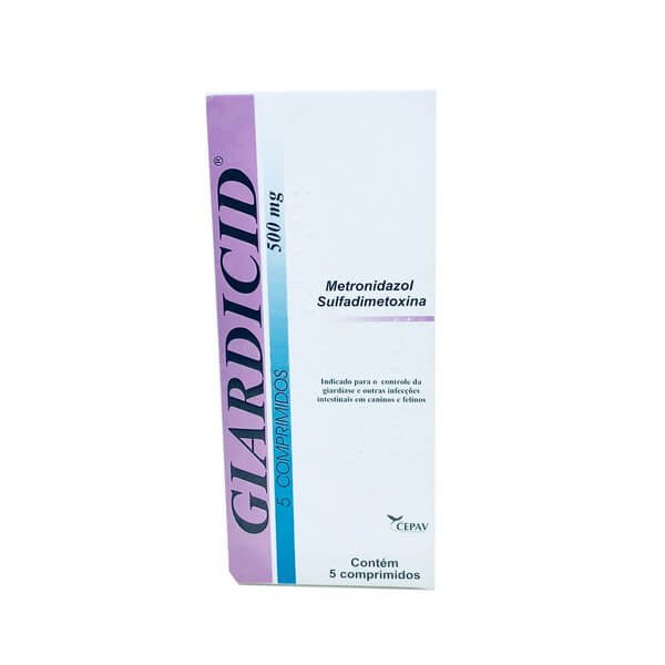 Giardicid 500 mg Cepav 5 Comprimidos