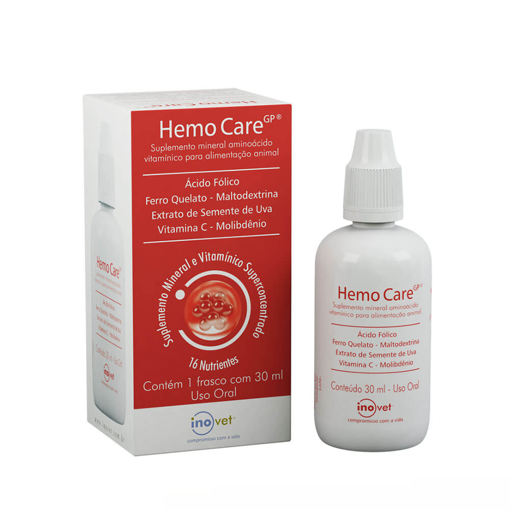 Hemo Care GP Suplemento Vitamínico Inovet 30ml