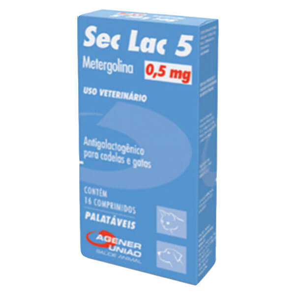 Sec Lac 5 Antigalactogênico 0,5mg 16 Comprimidos