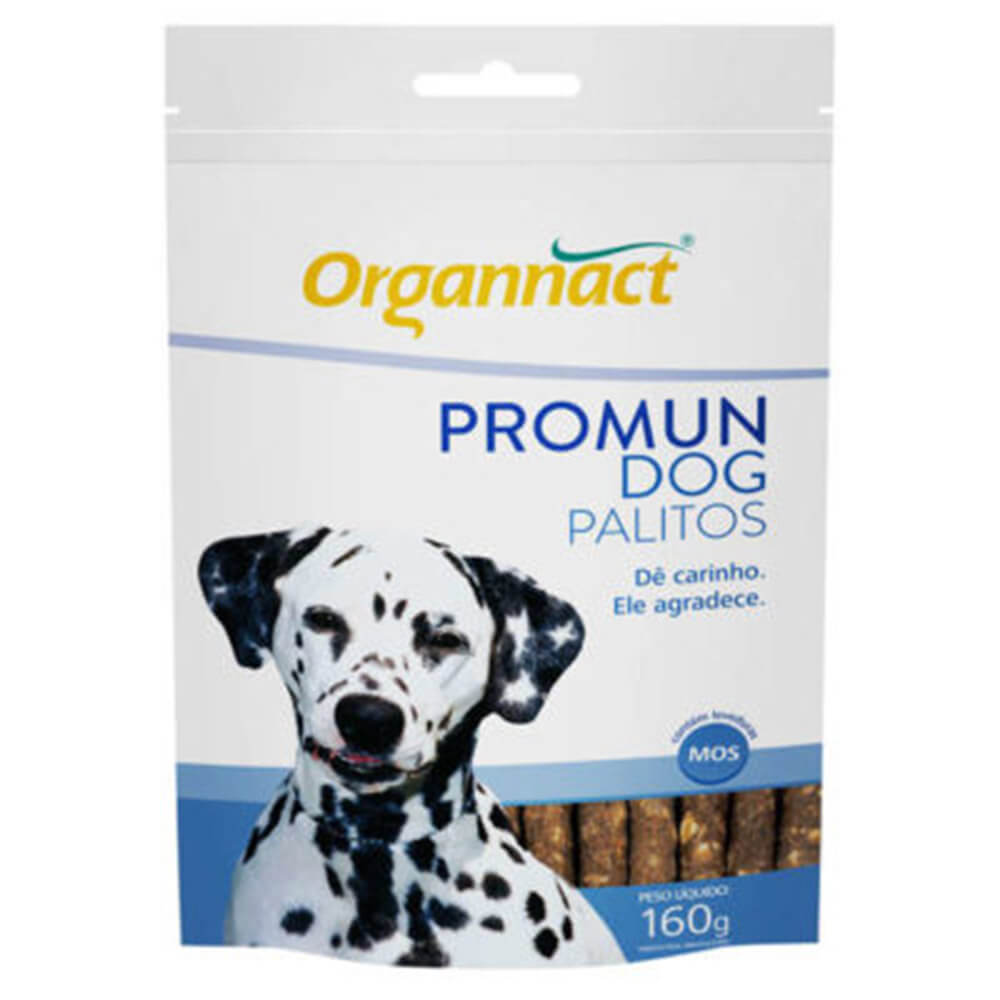 Suplemento Alimentar Promun Dog Sticks Organnact 160 g