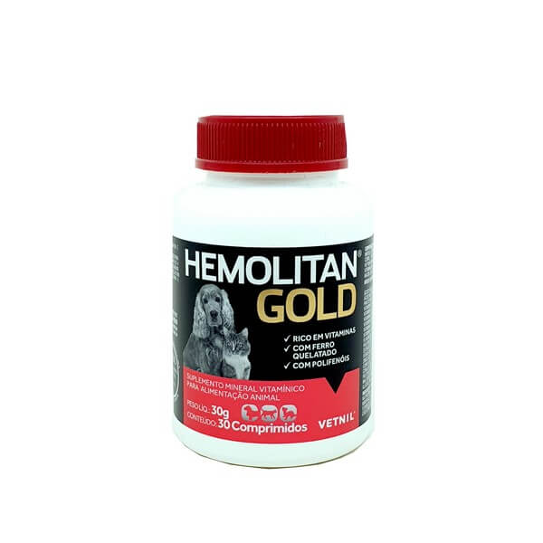 Suplemento Hemolitan Gold 30 Comprimidos