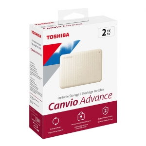 HD Externo Toshiba 2TB Canvio Advance Branco HDTCA20XW3AA I [F030]