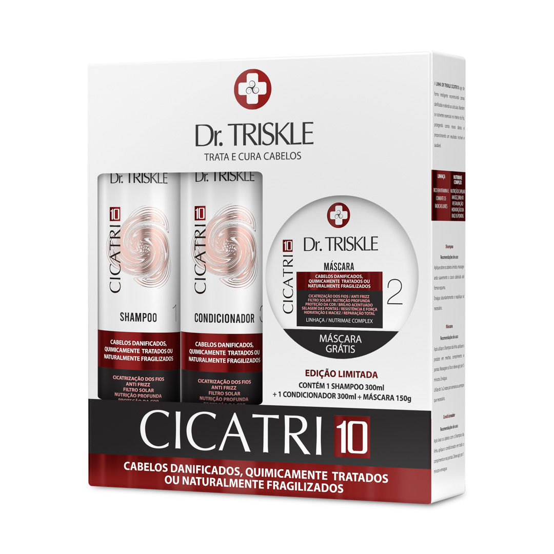 Kit Cicatri 10 - Dr. Triskle 750g (Shampoo + Condicionador + Máscara grátis)