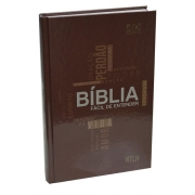 Bíblia Fácil de entender NTLH - Capa Marrom Cross