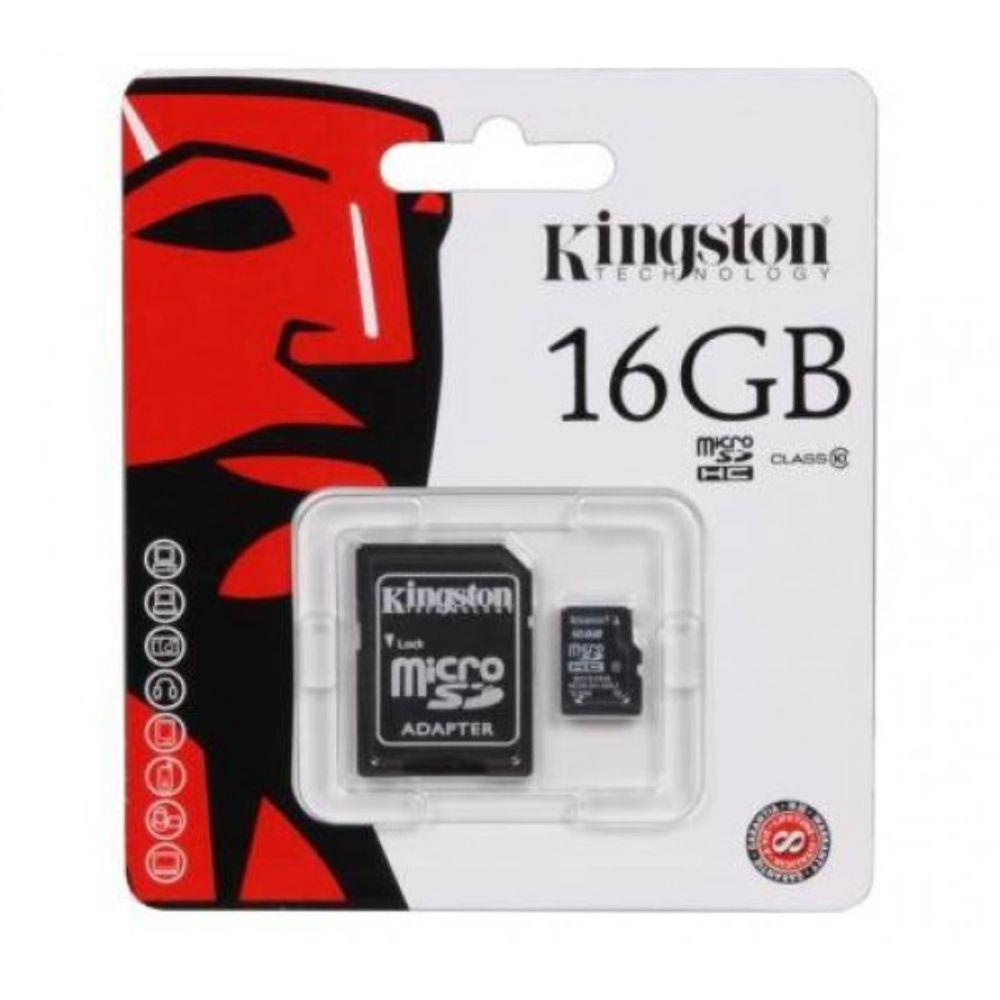 Cartão de Memória 16gb Micro Sd com 1 Adapter - Kingston