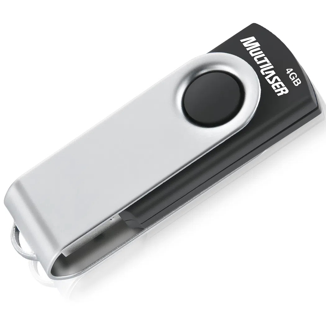 Pen Drive 4GB Twist 2 Preto USB - Multilaser