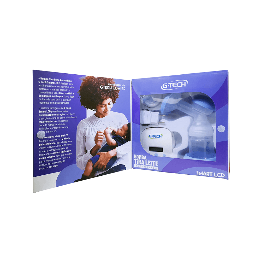 Bomba Tira Leite Materno Automática Smart LCD- G-TECH