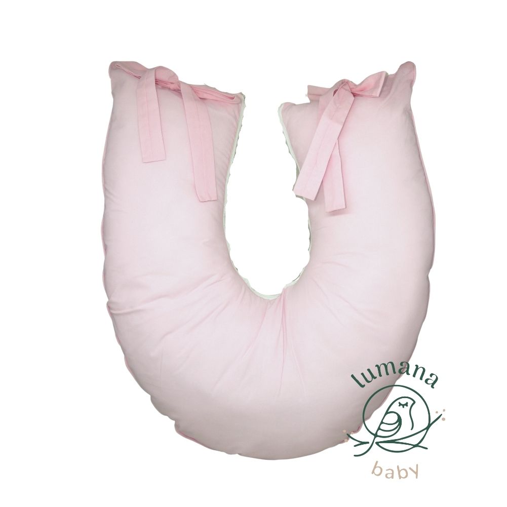 Almofada de Amamentação Balão Rosa Dupla Face Lumana Baby