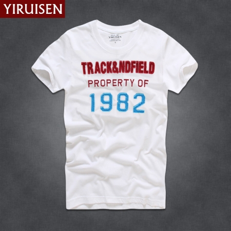 Yiruisen marca nova iorque estilo t camisa dos homens de manga curta moda 2021 verão branco camiseta homme camisas masculinas