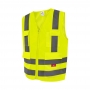 Colete Refletivo Steelflex VACL94010 4 Bolsos Amarelo Fluorescente