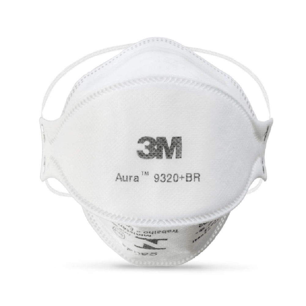 Kit Respirador / Máscara Descartável 3M Aura 9320 PFF2-N95 - 10 Unidades