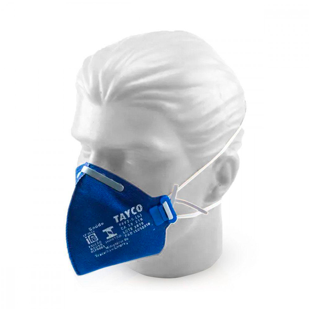 Kit - Respirador / Máscara Descartável Tayco PFF2 sem Válvula - 10 unidades