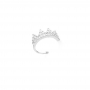 Piercing Fake Crown em Banho Prata