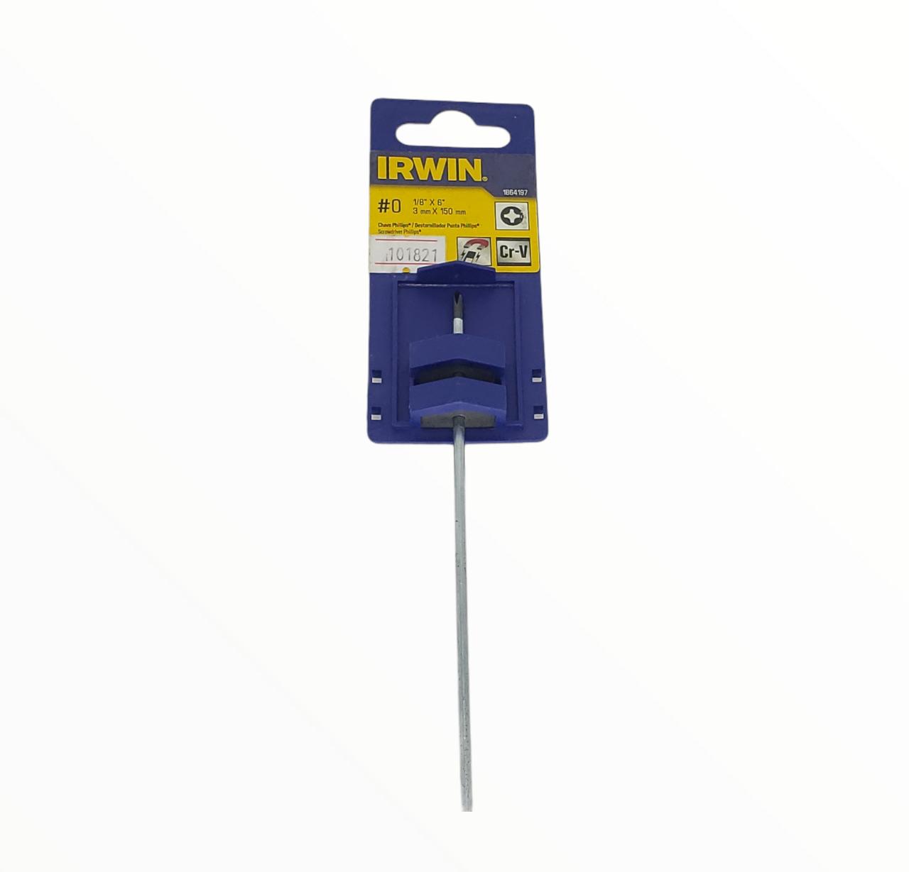Chave Philips 0 X 150Mm 1/8 X 6 Pol Irwin