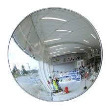 Espelho Panoramico Borda Aluminio 400Mm