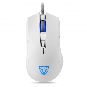 Mouse Gamer Motospeed V70 Rgb 12400 Dpi 7 Botões Branco