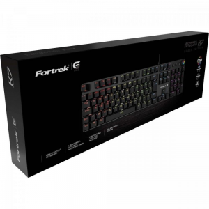 Teclado Gamer Fortrek Mecânico Rgb Gplus K7 Black Edition