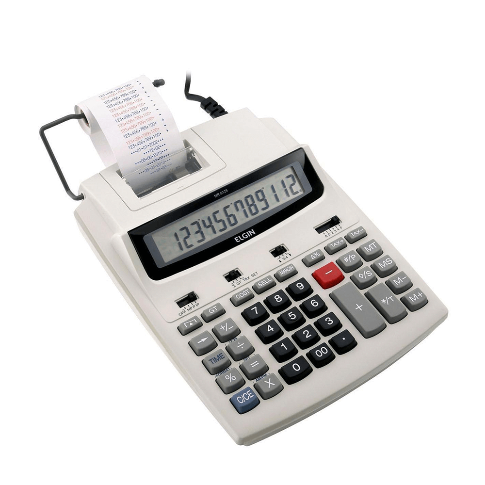 Calculadora Eletrônica de Mesa com Bobina - Elgin MR 6125