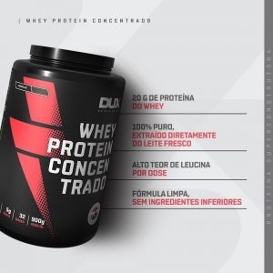 Whey Protein Concentrado Pote (900g) - Dux