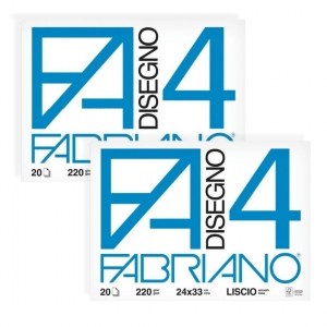 Papel Desenho Fabriano 4L 220g 20 Fls