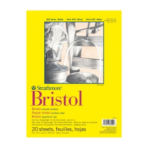 Papel Desenho Strathmore Bristol Smooth 270g 22,9 x 30,5 cm 20 Folhas 342-9