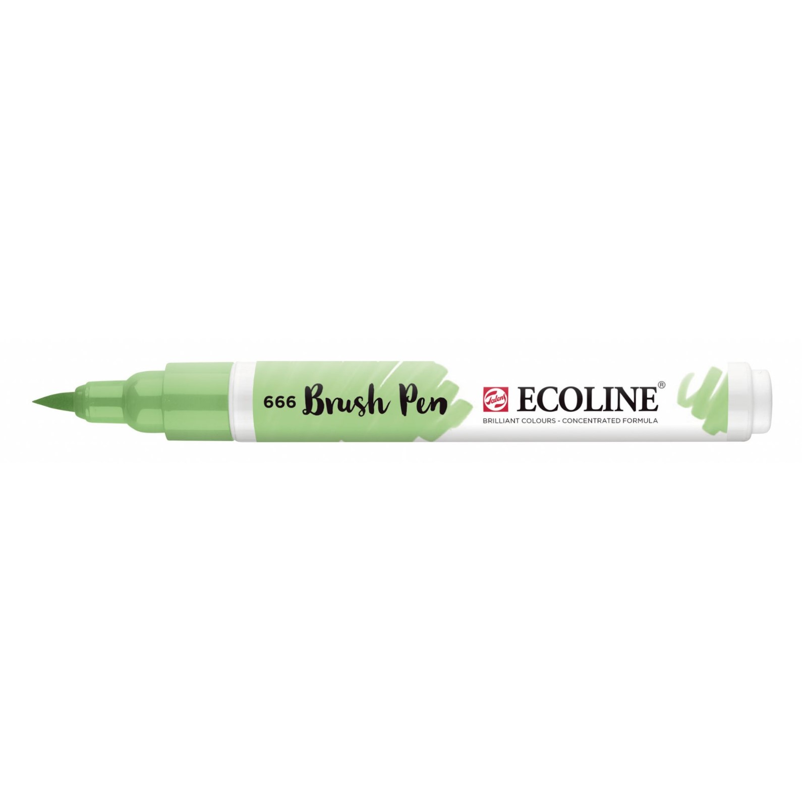 Caneta Pincel Talens Ecoline Brush Pen 666 Pastel Green