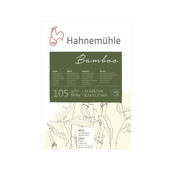 Papel Desenho Hahnemühle Bamboo Skizze Sketch A4 105g 10628561