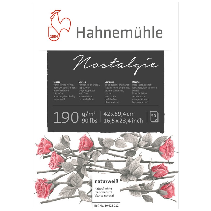 Papel Desenho Hahnemühle Nostalgie A2 190g 50 Folhas 10628212