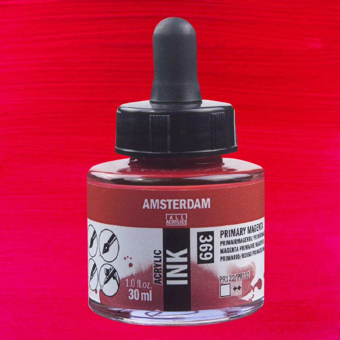 Tinta Acrílica Líquida Amsterdam Ink  369 Magenta 30ml