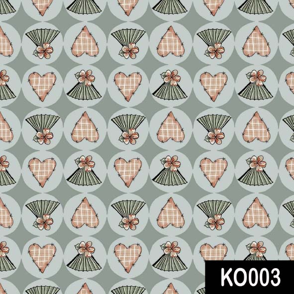 Leque kokeshi  - Tecidos Digitais