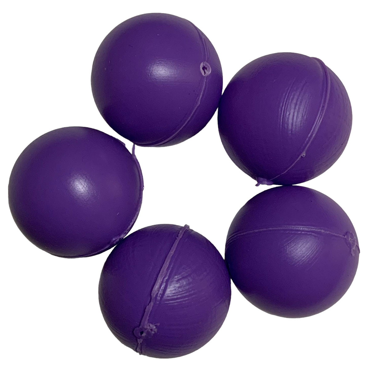50 Bolinhas Artesanato Bolas Tipo Ping Pong Roxas