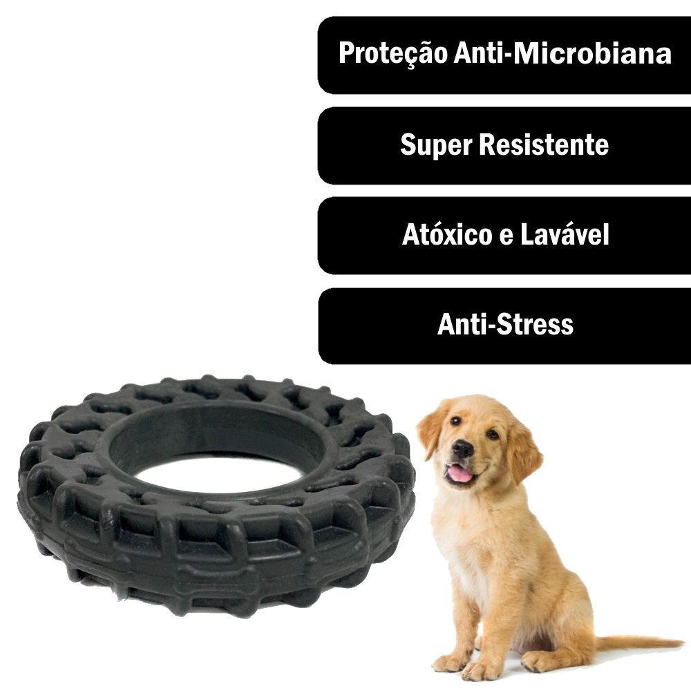 Brinquedo de Borracha p/ cachorro Pet Cão Resistente Oferta