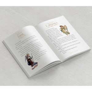 Livro de Orações Capa Dura Personalizado - Eucaristh Azul e Dourado - Foto 3