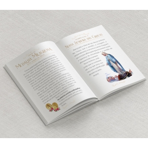 Livro de Orações Capa Dura Personalizado - Eucaristh Azul e Dourado - Foto 5