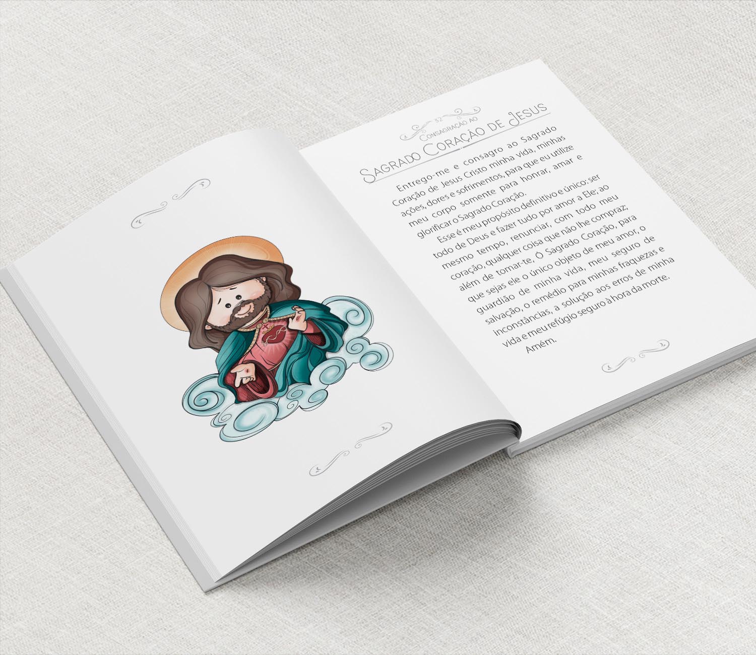 Livro de Orações Capa Dura Personalizado - Anjinho Cute - Foto 1