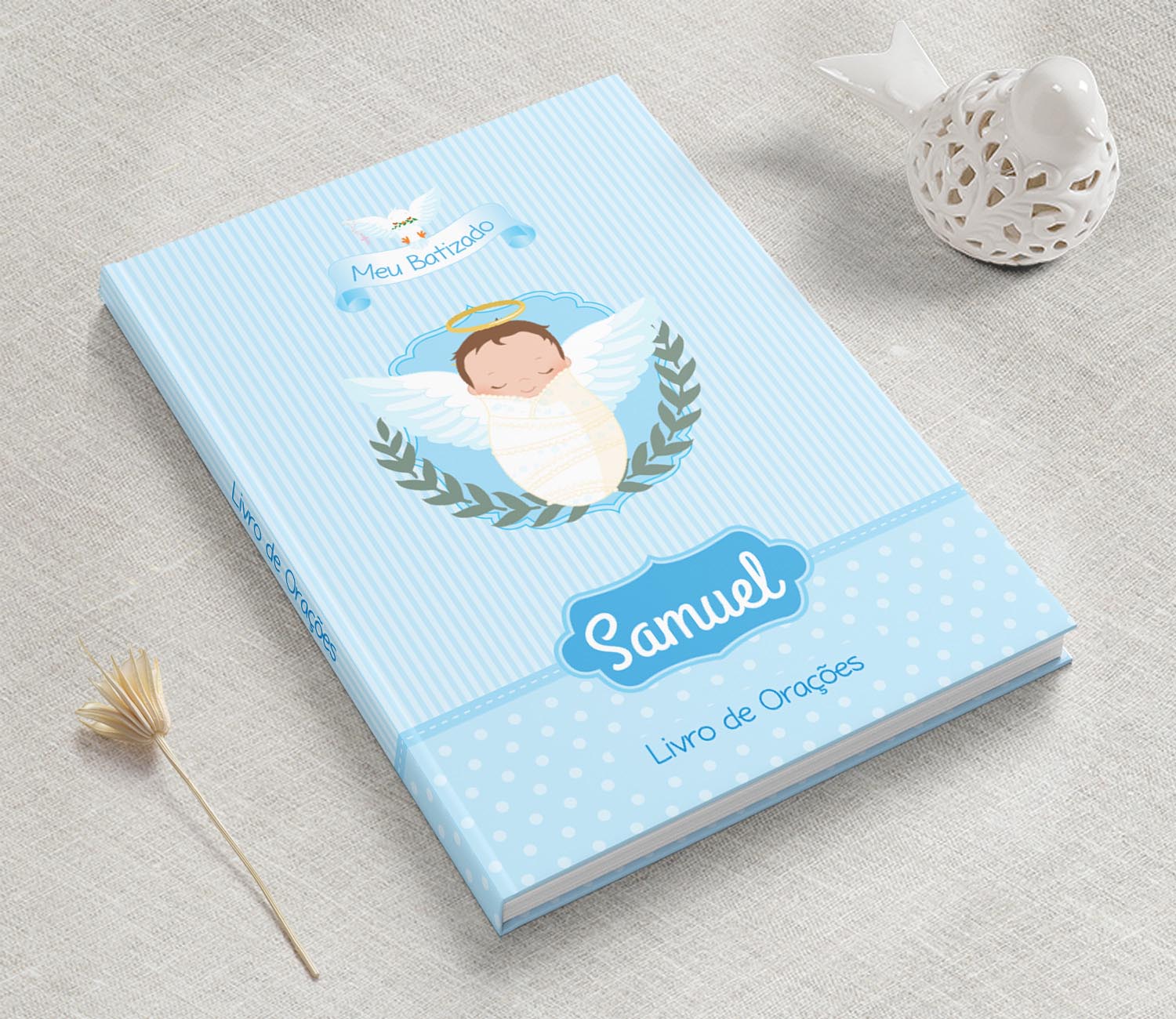 Livro de Orações Capa Dura Personalizado - Bebezinho cute - Foto 0