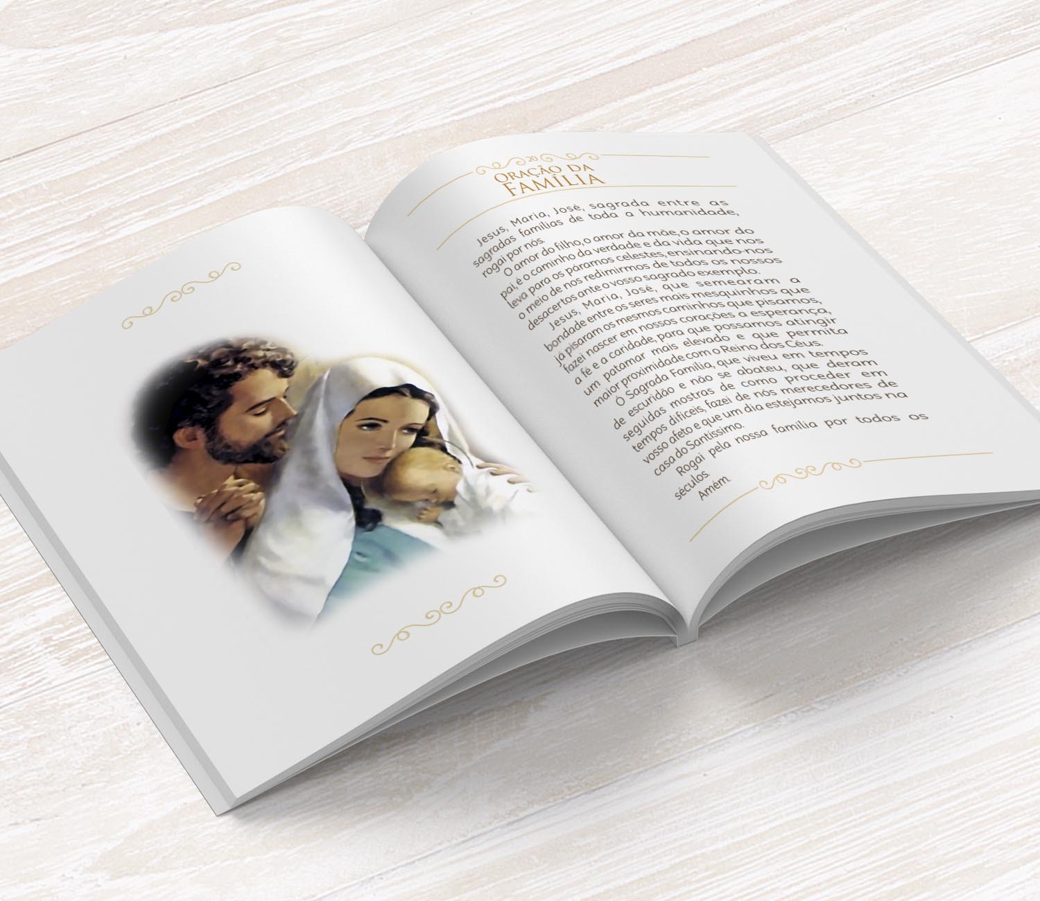Livro de Orações Capa Dura Personalizado - Folhagem Azul - Foto 1