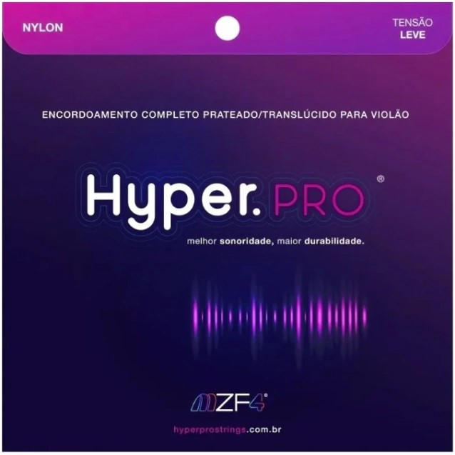 Encordoamento P/ Violão Nylon Leve Hyper Pro