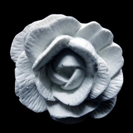 (834) Puxador Branco Flor Frisada