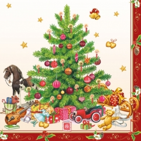 Pct. De Guardanapos 20 Un. Ref. 33303520 Nos Christmas Tree