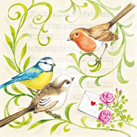 Pct. De Guardanapos 20 Un. Ref. 33304445 Singing Birds